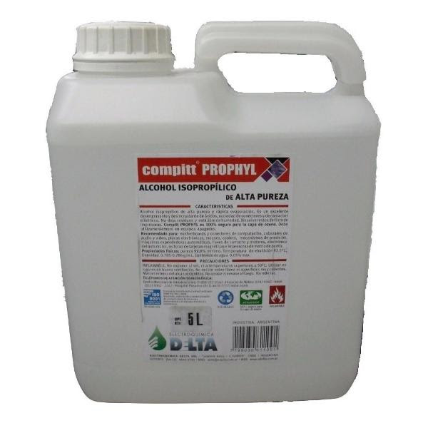 Alcohol isopropilico Compitt Prophyl 99 % 5 litros – Alfra Insumos